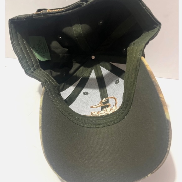 Ducks Unlimited Baseball Cap Mens Camo Green DU Volunteer Trucker Hat Adult NWOT - Picture 2 of 4